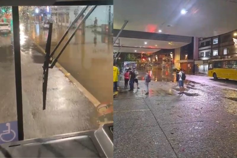Joinville também sofreu danos com as chuvas de segunda-feira (29) - Reprodução/ND Mais