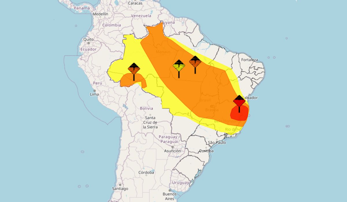 Alerta de chuvas intensas em boa parte do país nesta sexta