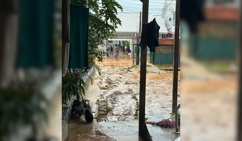 Ederson afirma que pretende permanecer na residência mesmo após os estragos - Kauê Alberguini/ND Mais