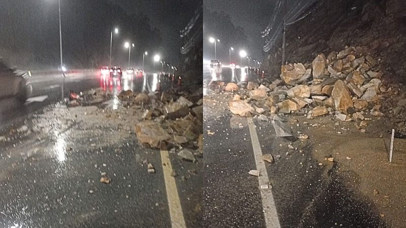 Equipes monitoram a pista e pedem atenção aos motoristas que passam pela região - Divulgação/PMRv/ND Mais