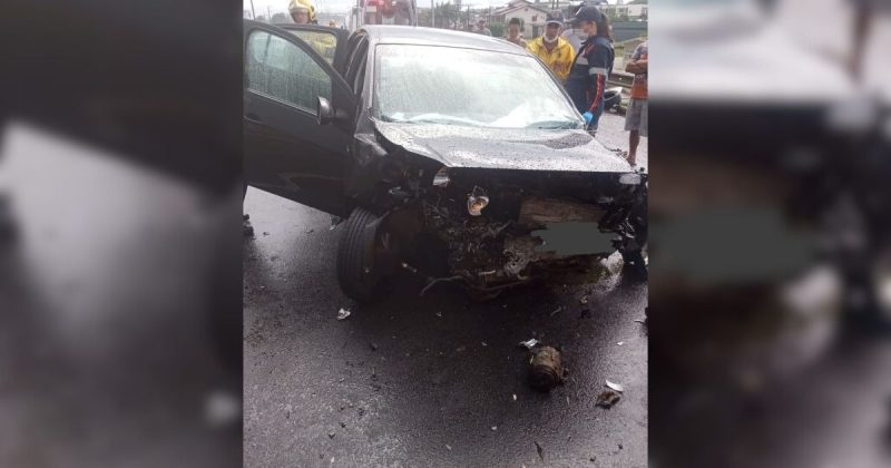 Apenas faixa 1 fica liberada após grave acidente na BR-101 - Divulgação/ND Mais