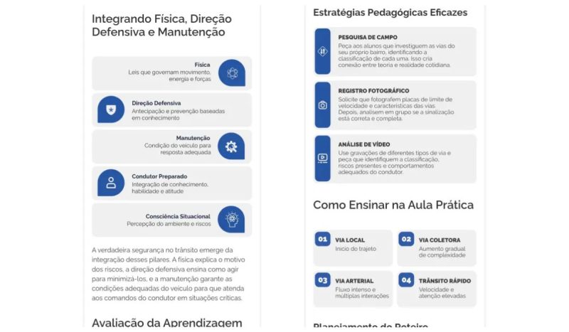 Curso de formação de instrutores de trânsito pelo CNH do Brasil - Reprodução/Quatro Rodas/CNH do Brasil