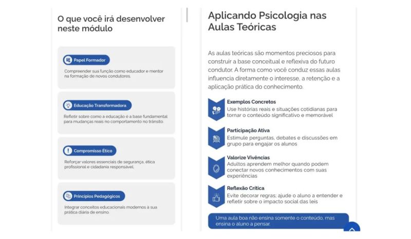 Curso de formação de instrutores de trânsito pelo CNH do Brasil - Reprodução/Quatro Rodas/CNH do Brasil