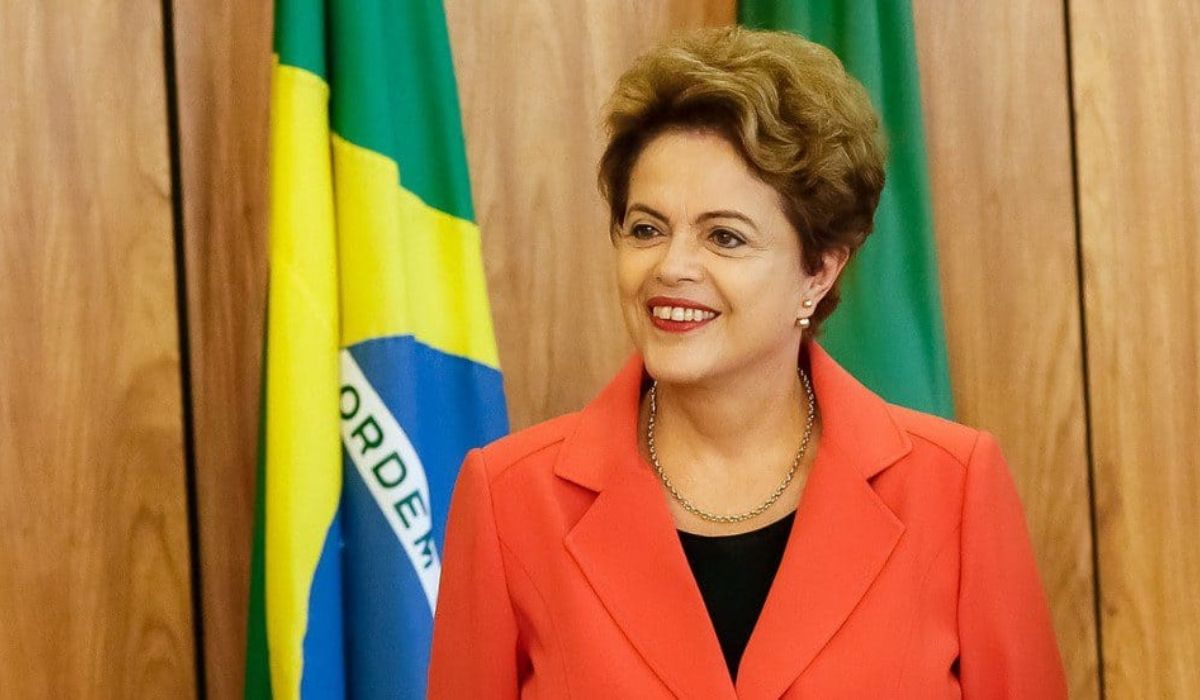 Dilma Rousseff enquanto ainda era presidente
