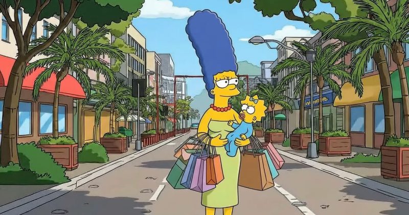 Personagens de Os Simpsons aparecem circulando por cenários inspirados em Jaraguá do Sul, no Norte de SC - Reprodução/Agência Fozoo/ND Mais