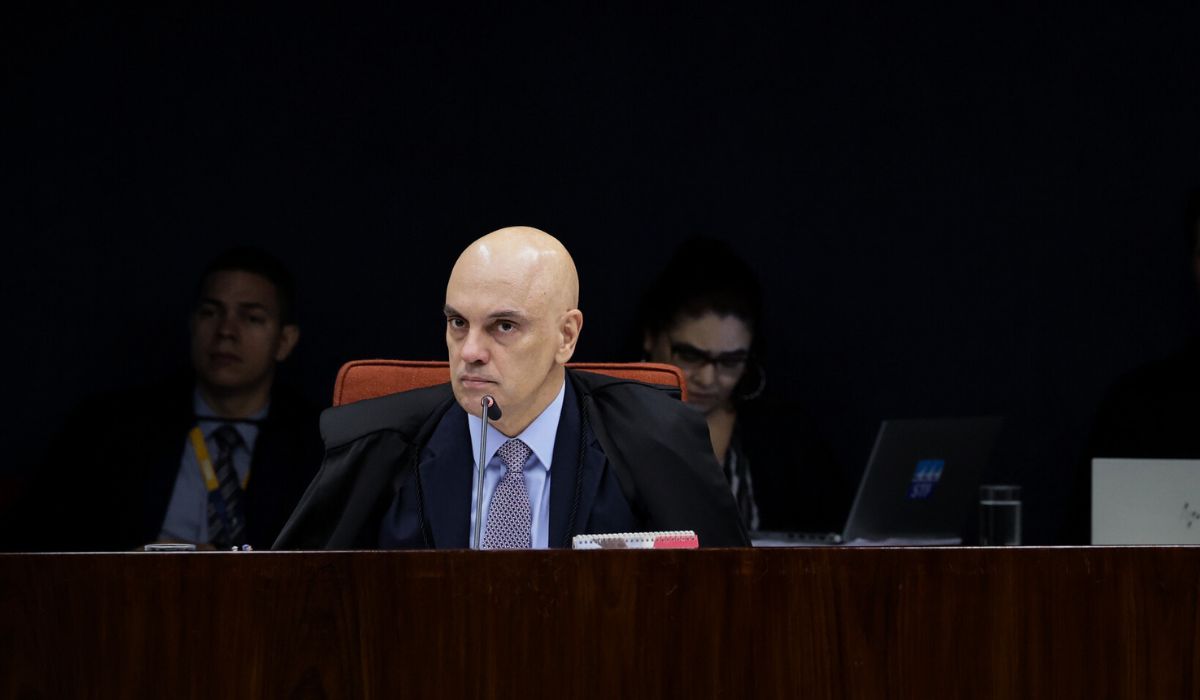 Mensagens entre Moraes e Vorcaro foram escritas em bloco de notas e enviadas em modo de visualização únicaFoto: Rosinei Coutinho/STF/ND