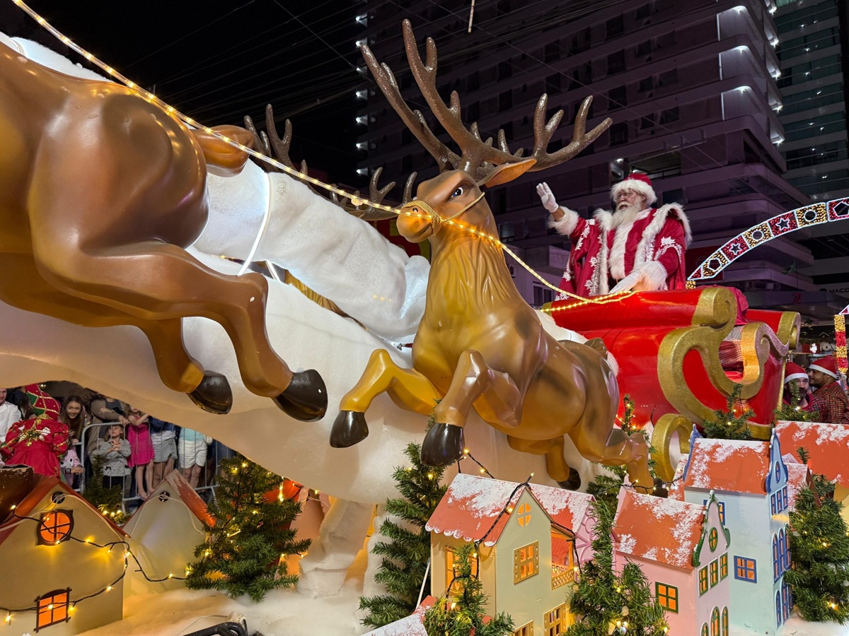 Desfile de Natal movimenta o Centro e marca início das celebrações de fim de ano.Foto: Divulgação/ND Mais