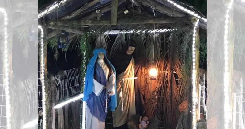 Moradores se unem para transformar rua em cenário natalino feito à mão - Divulgação/Redes sociais/ND Mais