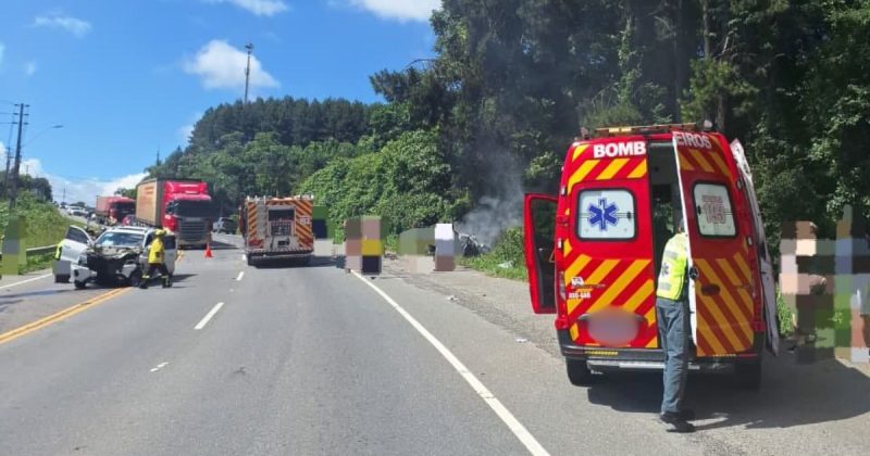 Grave acidente em SC ocorreu na manhã deste domingo (14) - Divulgação/Redes sociais/ND Mais