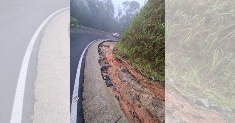 Estrada permanece fechada até que haja condições mínimas de segurança - Divulgação/Prefeitua de Massaranduba/ND Mais