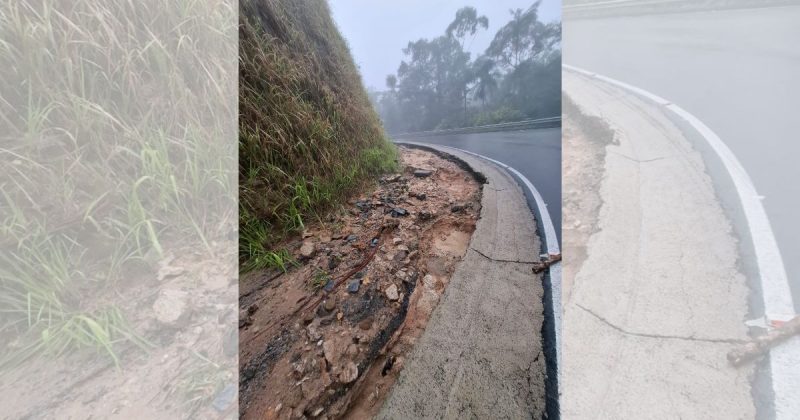 Defesa Civil e Secretaria de Obras atuam na remoção de barreiras e limpeza da via - Divulgação/Prefeitua de Massaranduba/ND Mais