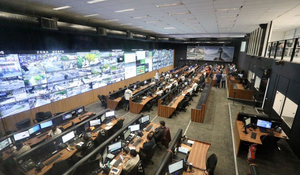 Sistema Cortex do Rio de Janeiro; Governo bloqueou acessos à plataforma de câmeras do paísFoto: Prefeitura RJ/Reprodução/ND Mais
