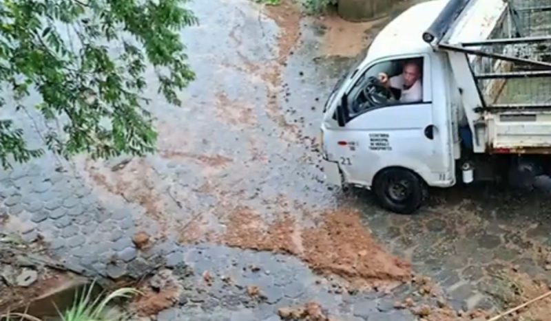 Santo Amaro da Imperatriz está entre as cidades mais atingidas pelas chuvas na Grande Florianópolis - Reprodução/Balanço Geral Florianópolis/NDTV RECORD/Defesa Civil/ND Mais
