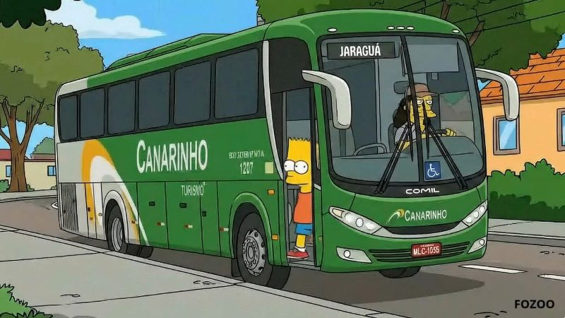 Criador usa estética de Os Simpsons para retratar a rotina e os símbolos de Jaraguá do Sul - Reprodução/Agência Fozoo/ND Mais