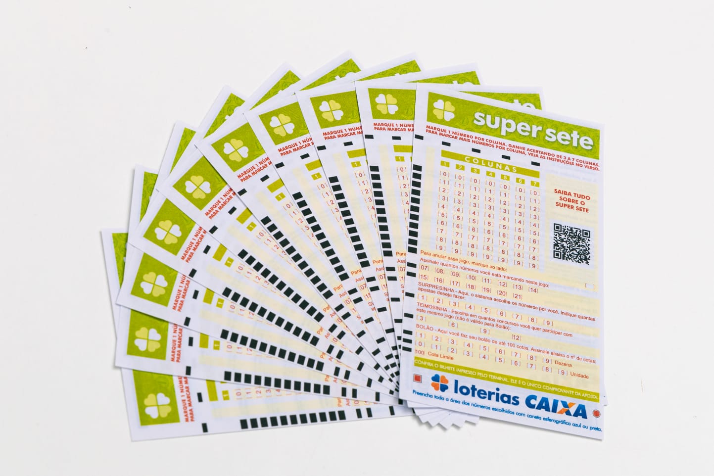 Loteria diferenciada por consistir nos acertos da ordem dos números, Super Sete oferece prêmios a partir de três acertosFoto: Robson Cesco/Caixa/ND Mais