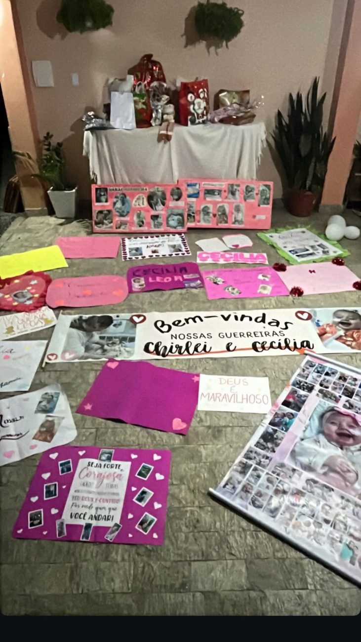 Cartazes feitos pela famíliaFoto: Reprodução/Redes Sociais/ND Mais