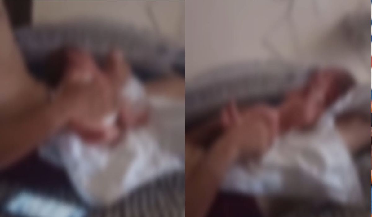 Imagens da agressão contra bebê foram registradas pela própria mãe da criança