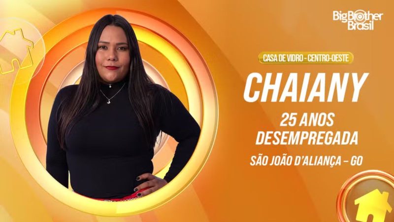 Chaiany participou do Quarto Branco no BBB 26. - Divulgação/Globo