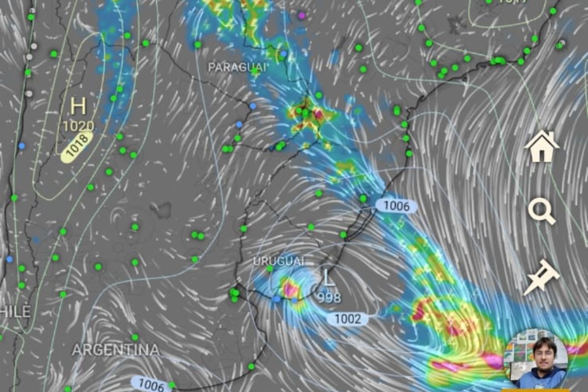 O primeiro ciclone de 2026 segue atuando no oceano