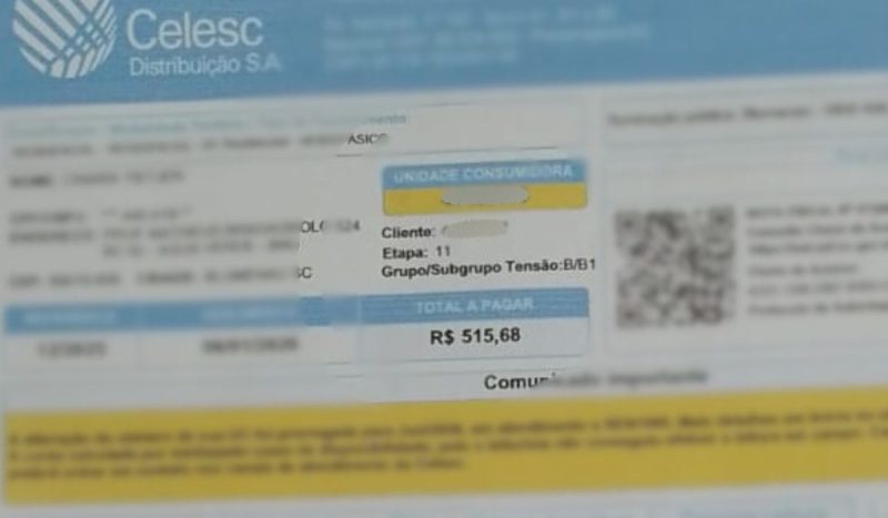 Fatura com vencimento em fevereiro veio no valor de R$ 766,97 - Arquivo pessoal/ND Mais