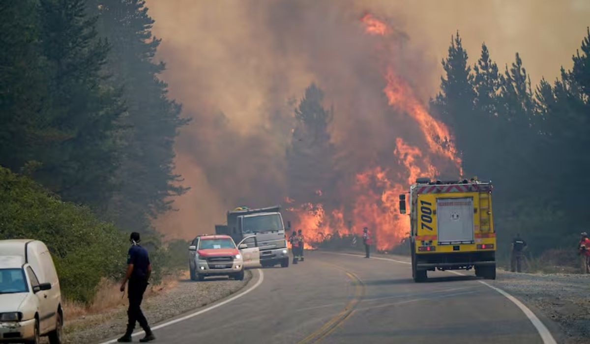 Incêndio na Patagônia argentinaFoto: La Nacion/ND Mais