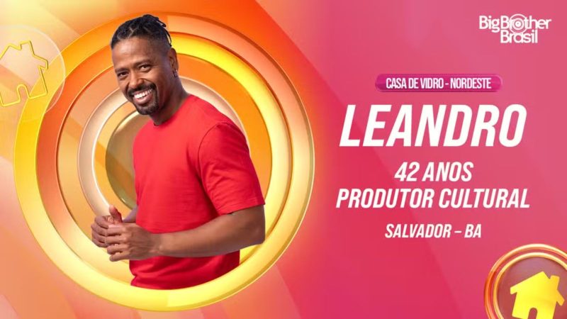 Leandro participou do Quarto Branco no BBB 26. - Divulgação/Globo