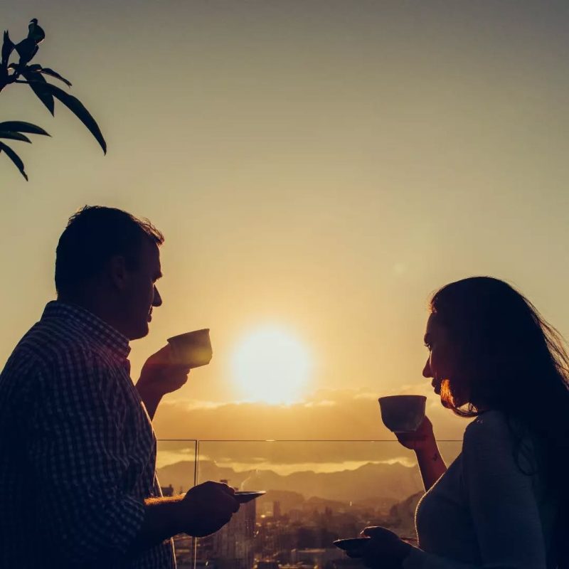 As pessoas frequentam bastante o local para assistir o pôr do sol - Divulgação/Level Roof Top/ND Mais