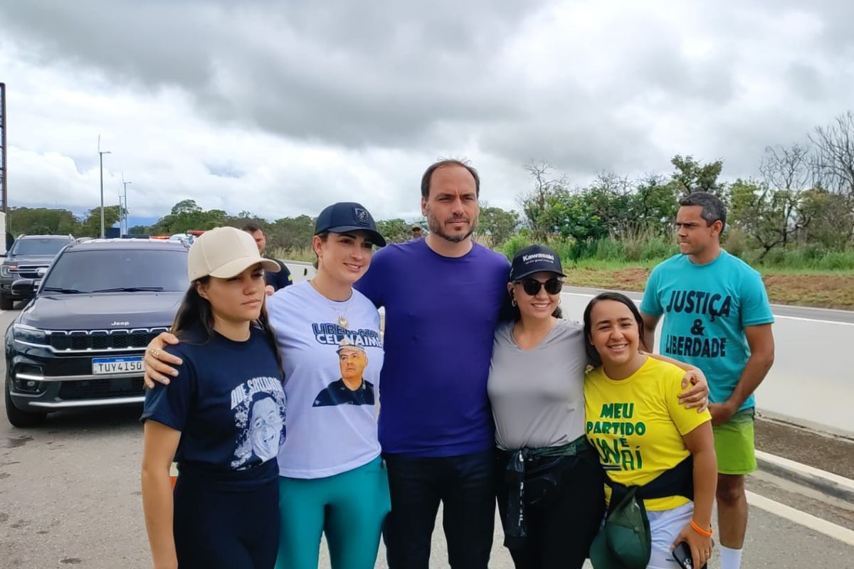 A mobilização reúne parlamentares e apoiadores em protesto e tem chegada prevista em Brasília no dia 25.Foto: Divulgação/Redes Sociais/ND Mais