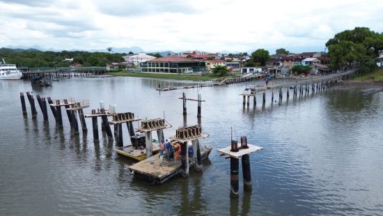Novo cais de R$ 6 milhões em Joinville entra na fase de concretagem dos módulos flutuantes