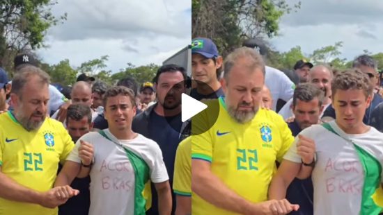 Nikolas Ferreira aparece mancando após percorrer mais de 100km