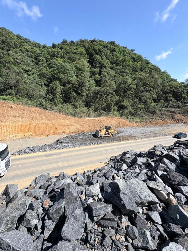 Obras avançam na Serra Dona Francisca - Divulgação/SIE/ND Mais