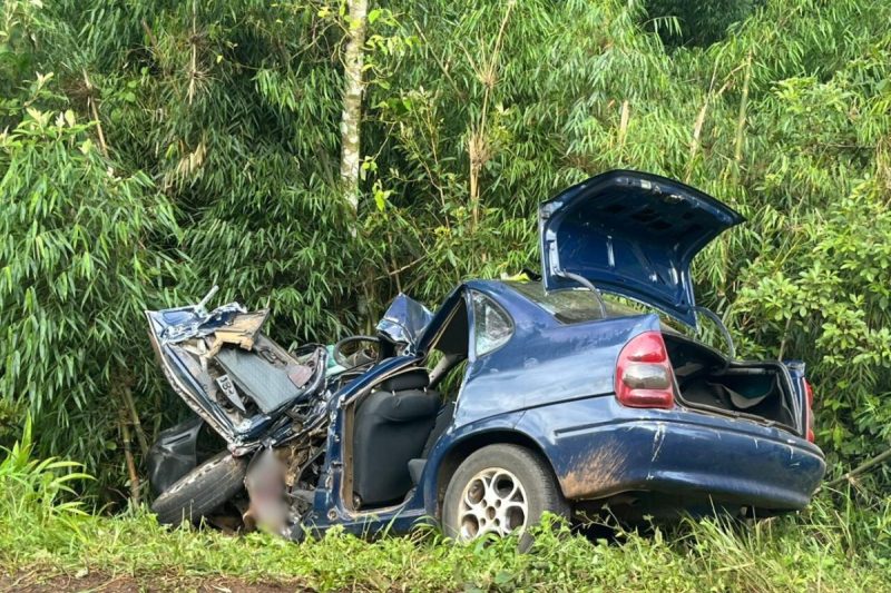 Acidente em Passos Maia - Divulgação/SAER/ND Mais