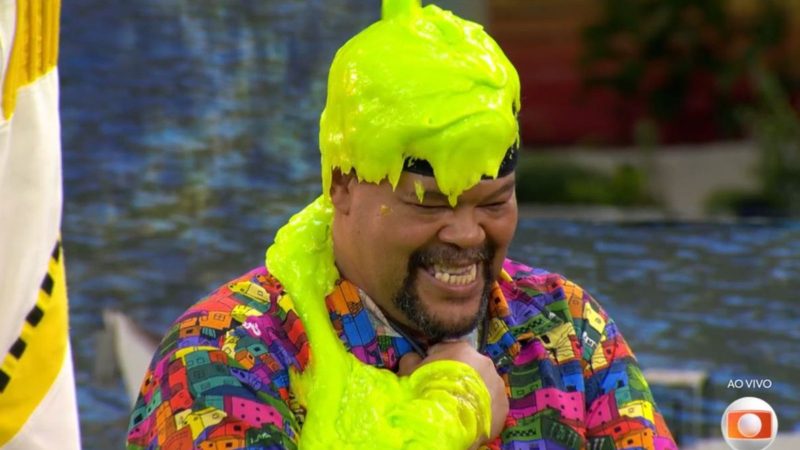 Babu levou slime após errar o palpite no 4º sincerão. - Reprodução/Globo