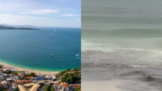 Paraíso que cobra entrada tem ‘água preta’ e 9 praias impróprias em SC