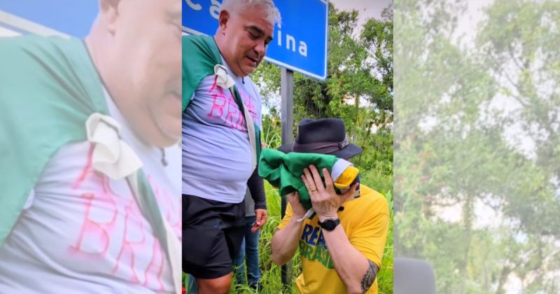 Caminhada 'Acorda, Brasil' cruza Santa Catarina e chega ao Paraná (1) - Delegado Tito Barichello/Redes sociais/ND Mais
