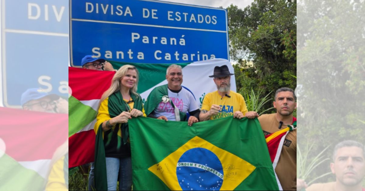 Caminhada 'Acorda, Brasil' cruza Santa Catarina e chega ao Paraná