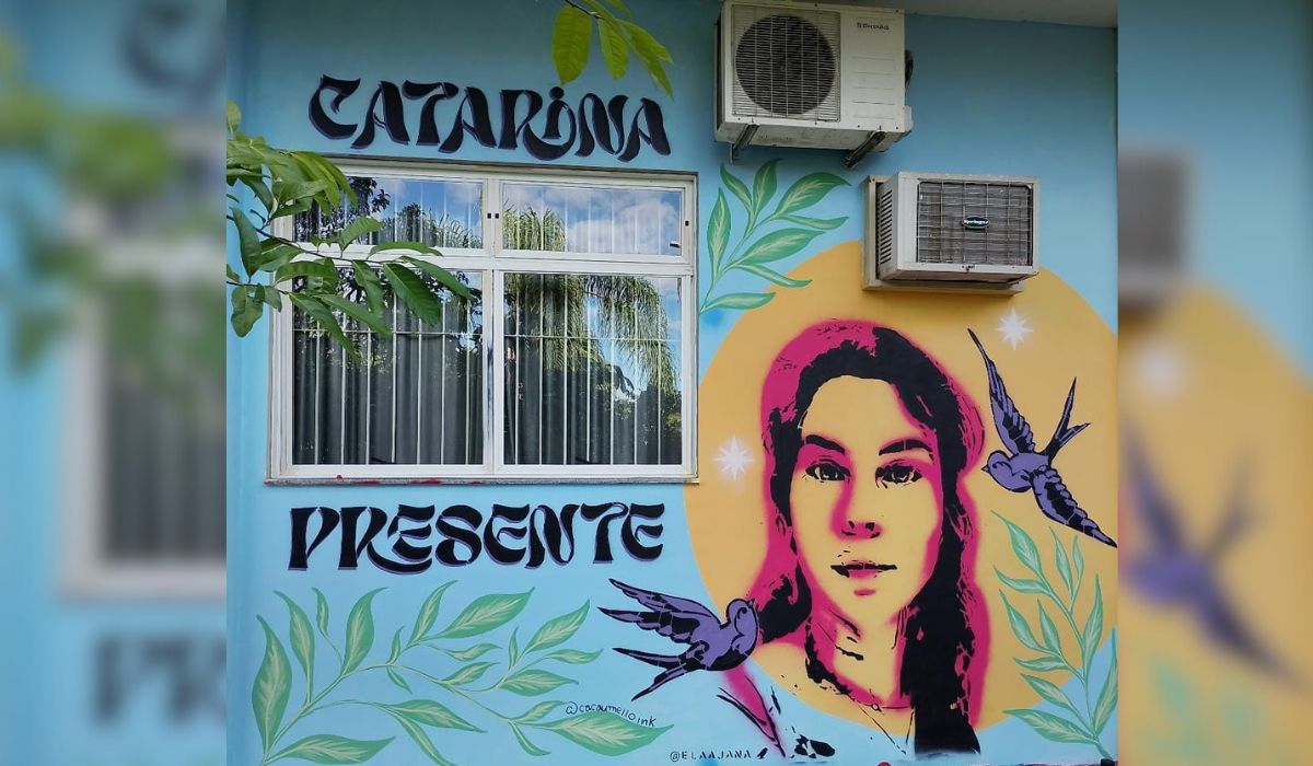 Arte para Catarina Kasten feita na UFSCFoto: Arquivo pessoal/Roger Gusmão