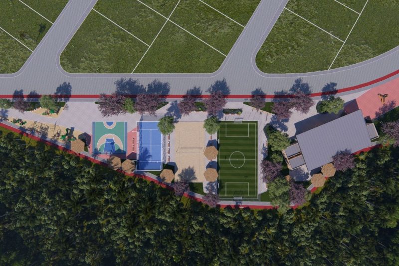 No local haverá espaços de uso comum, como ciclovias, trilhas de caminhada e quadras poliesportivas - Divulgação/ABecker/ND Mais