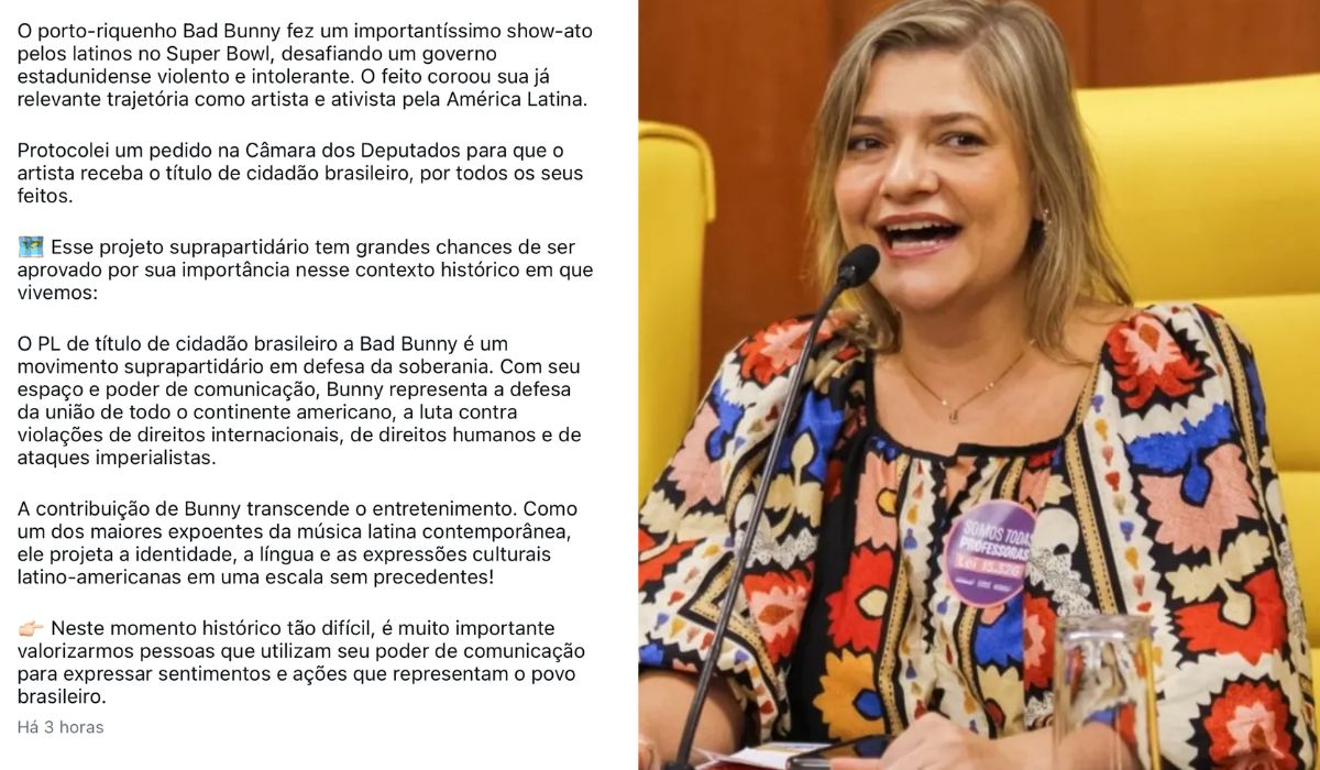 Deputada Professora Luciane Cavalcante no InstagramFoto: Redes sociais/Reprodução/ND Mais