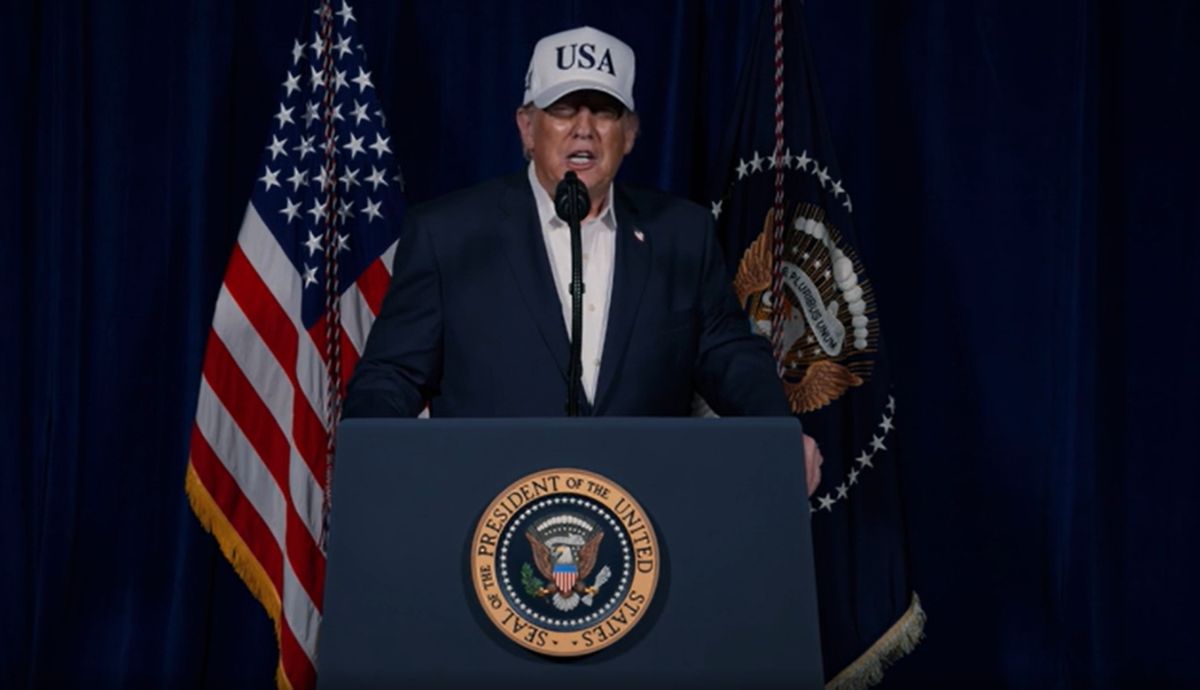 Donald Trump afirma que essa é a “maior chance para o povo iraniano retomar o país”Foto: Truth/Reprodução/ND Mais