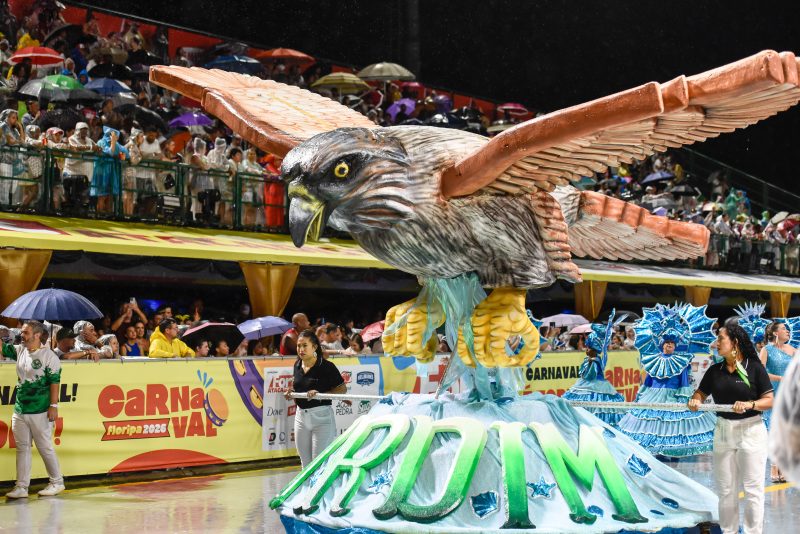 Comissão de frente abre o desfile da Jardim das Palmeiras, na Passarela Nego Quirido - Mafalda Press/ND Mais
