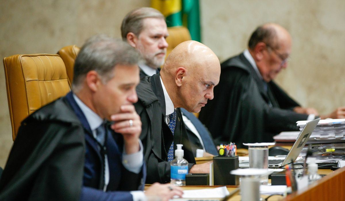 Imagens de ministros do STF 