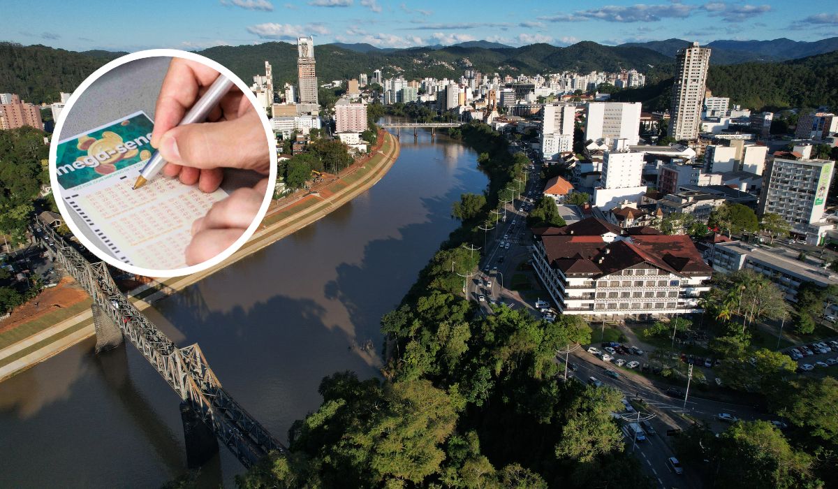 Moradores de Blumenau ficam a um número dos R$ 64 milhões e levam prêmio na Mega-Sena