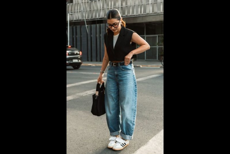 Apostar na calça barril é uma forma simples de atualizar o guarda-roupa - Pinterest/ND Mais