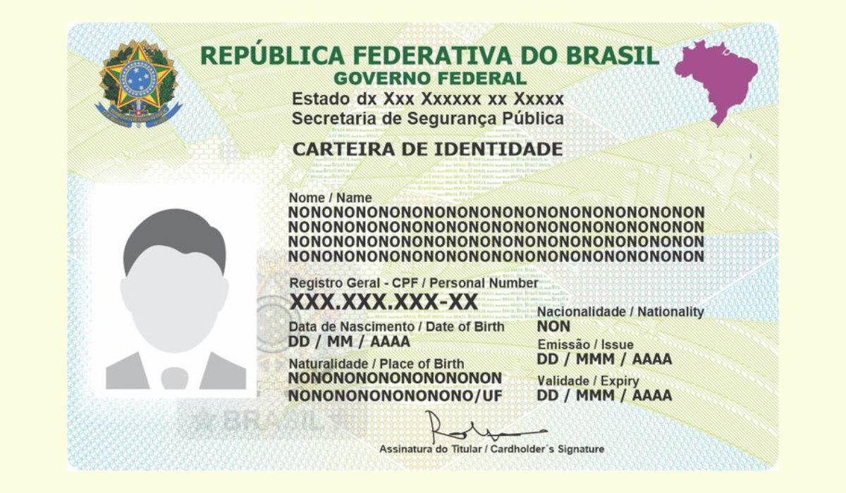 O novo modelo da CIN no formato cartão tem uma série de melhorias em relação ao RG antigoFoto: Ministério da Gestão e da Inovação em Serviços Públicos/ND Mais