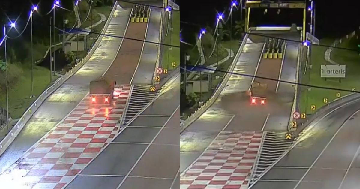 VÍDEO: Caminhão perde freio e decisão em segundos evita acidente na BR-376