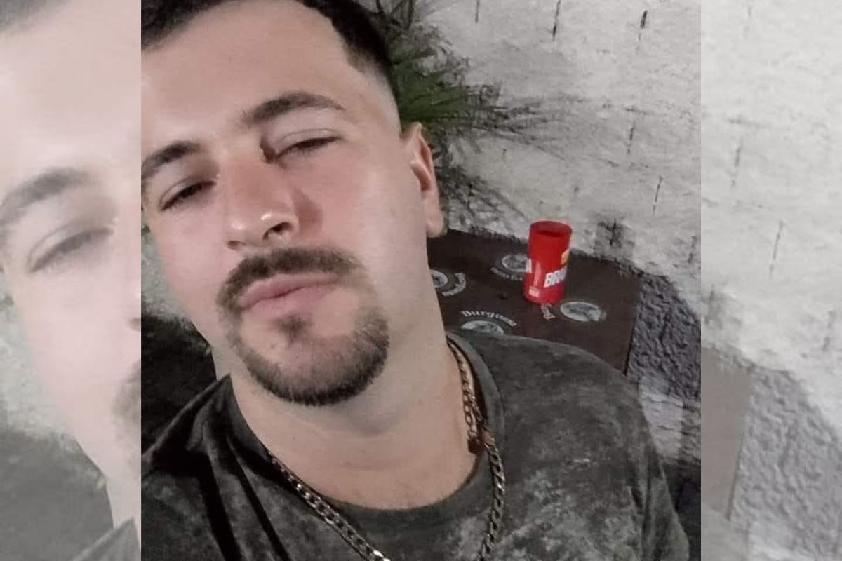 Uma foto tipo "selfie" da vítima do acidente em Cunha Porã