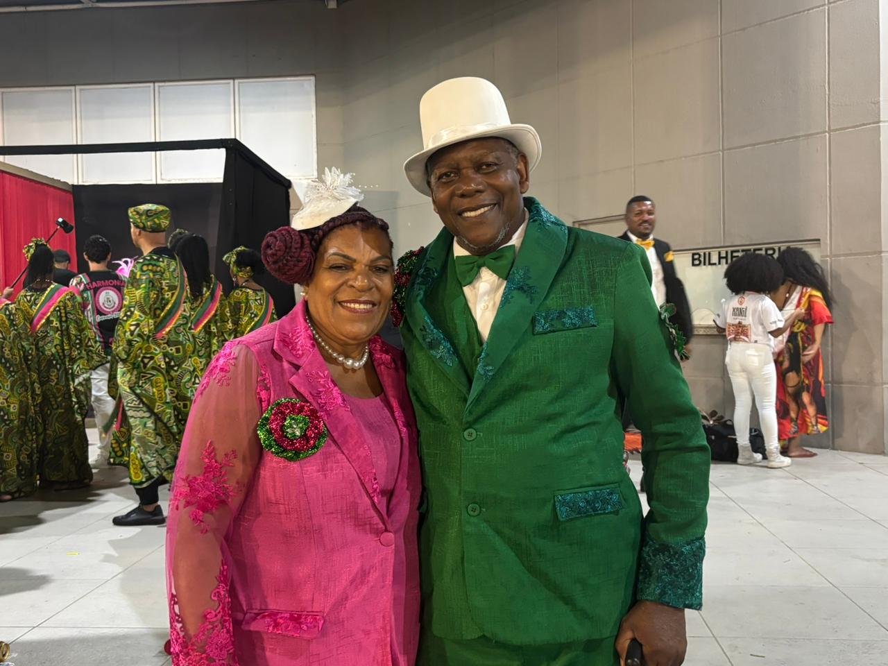 Paulo Bahia, presidente da velha guarda há 9 anos na Dascuia, e sua esposa Maria das GraçasFoto: Lídia Gabriella / ND Mais