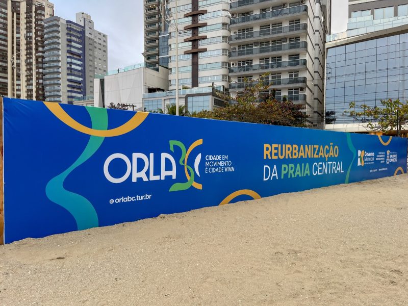 Nova orla da Praia Central de Balneário Camboriú - Divulgação/Prefeitura de Balneário Camboriú/ND Mais