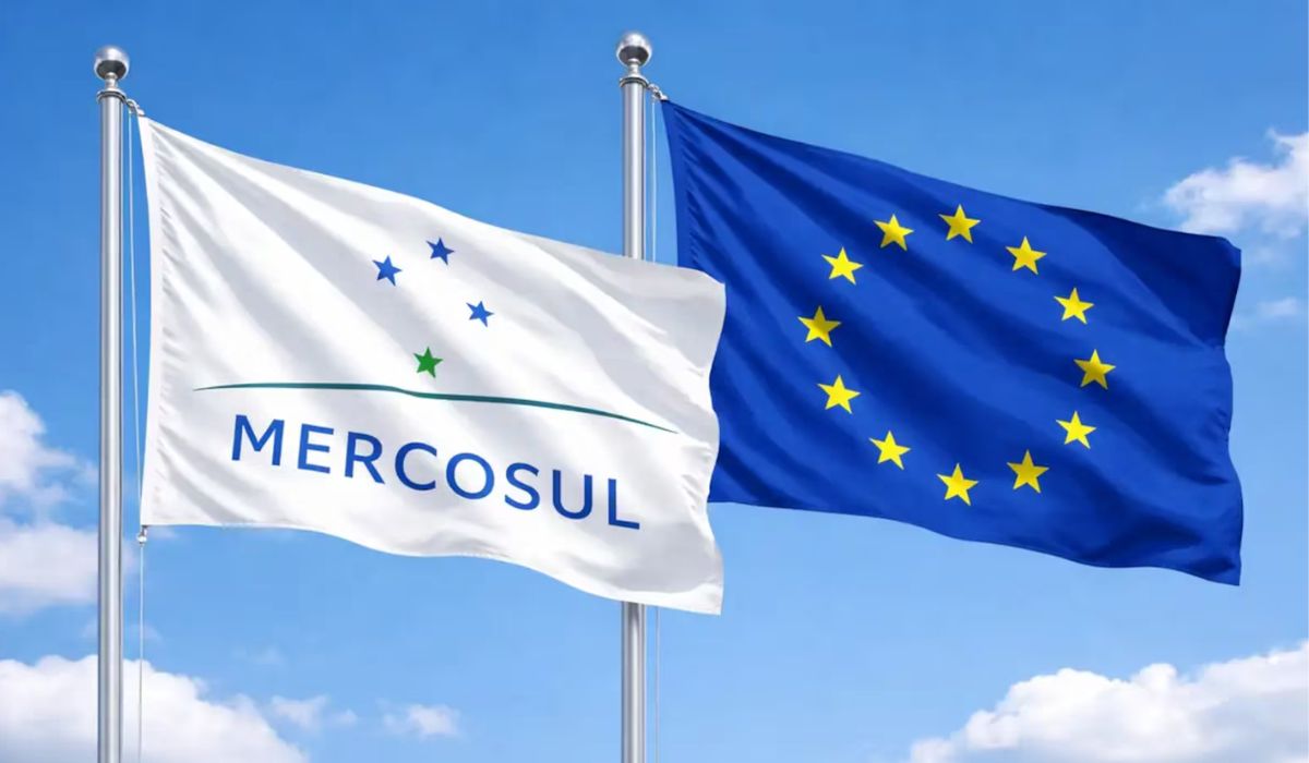 Caso ocorra, o acordo UE–Mercosul formará a maior área de livre comércio do mundo Foto: Reprodução/R7/ND Mais